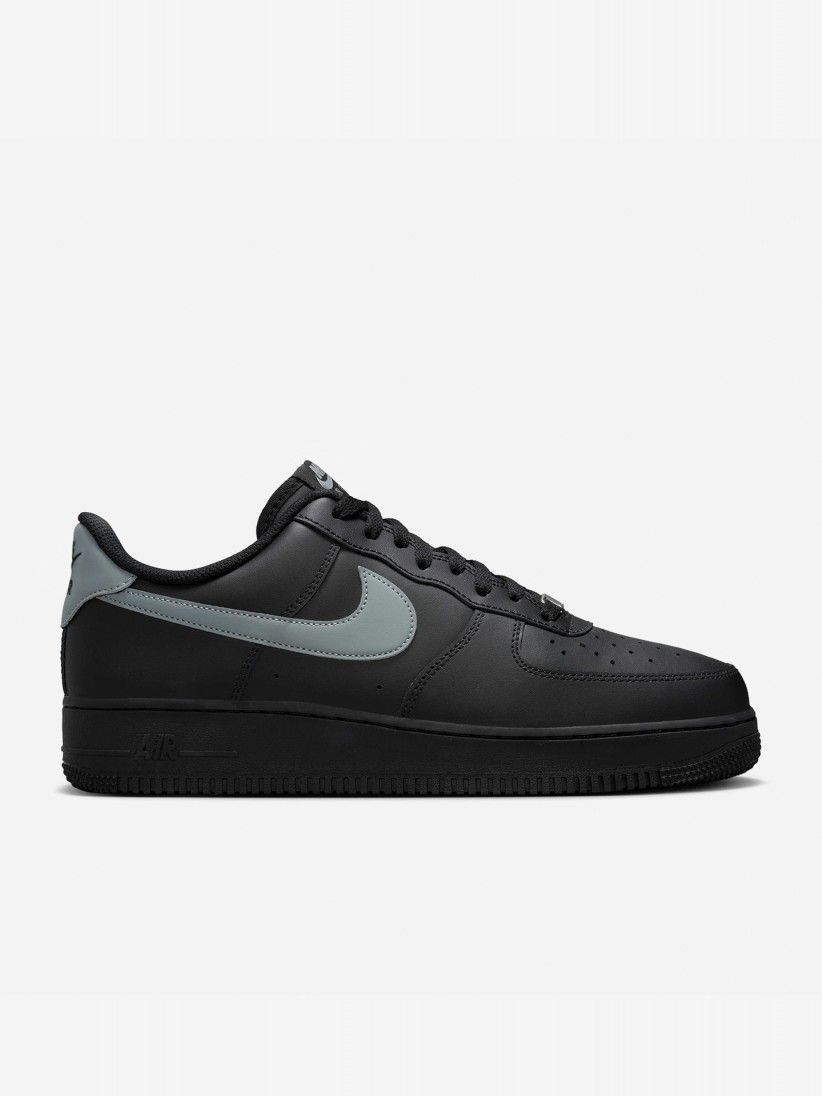 Sapatilhas Nike Air Force 1 Pretas e Cinzentas Para Homem