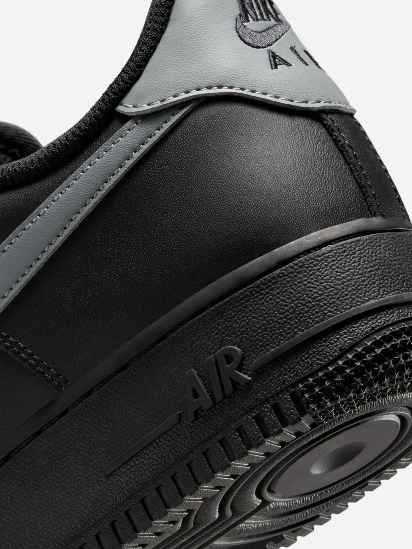 Sapatilhas Nike Air Force 1 Pretas e Cinzentas Para Homem