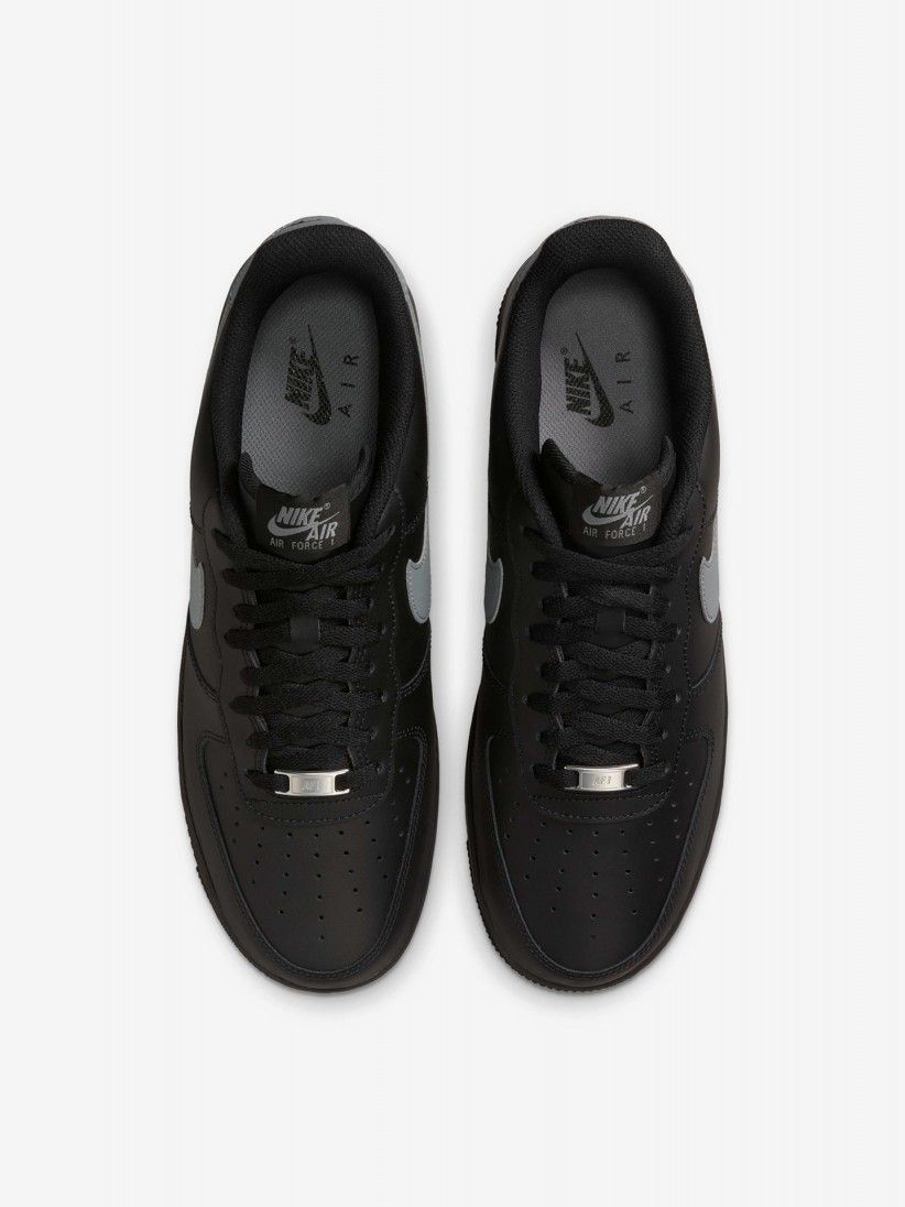 Sapatilhas Nike Air Force 1 Pretas e Cinzentas Para Homem