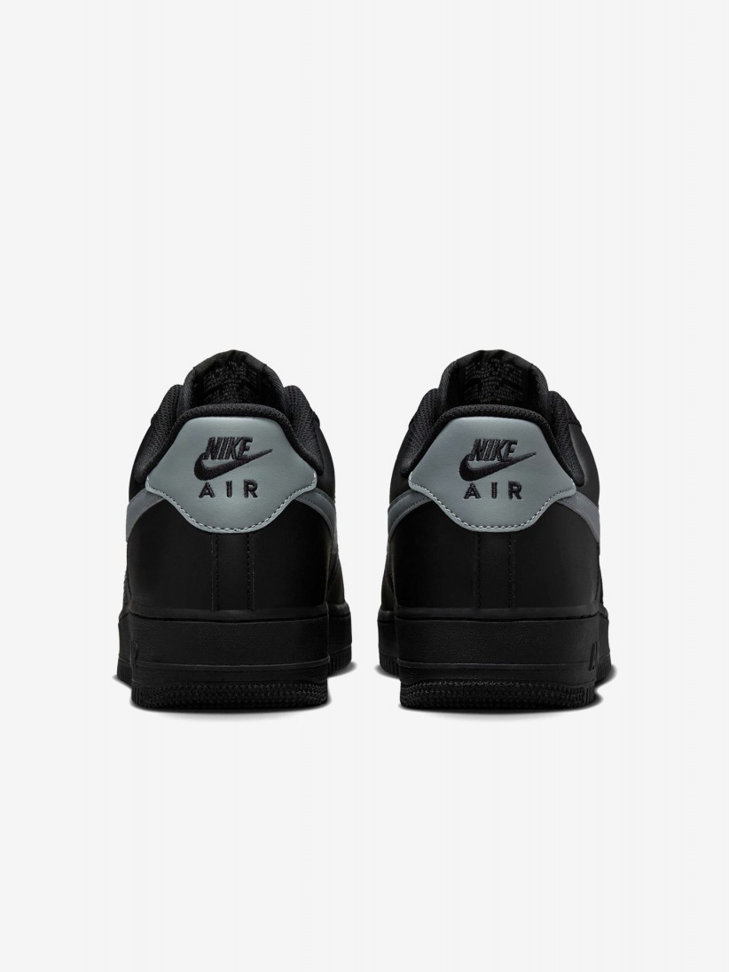 Sapatilhas Nike Air Force 1 Pretas e Cinzentas Para Homem