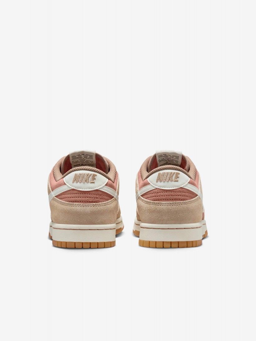 Nike Dunk Low Retro Pink and Beige Sneakers