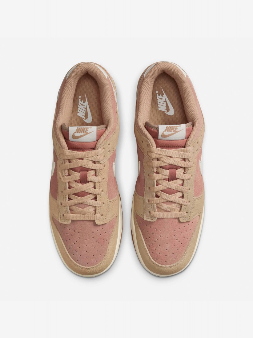 Nike Dunk Low Retro Pink and Beige Sneakers