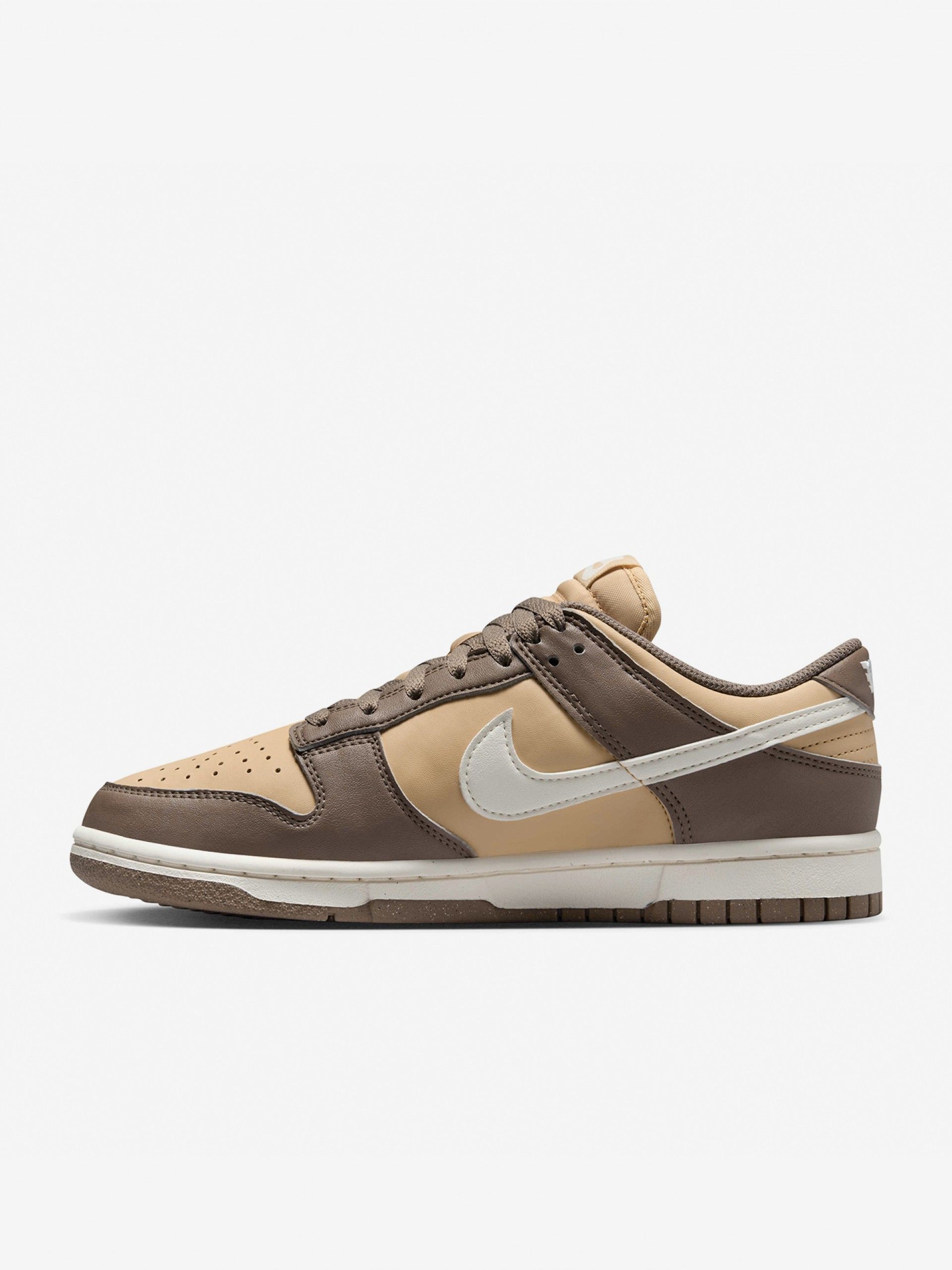 Sapatilhas Nike Dunk Low Next Nature Bege e Castanhas Para Mulher