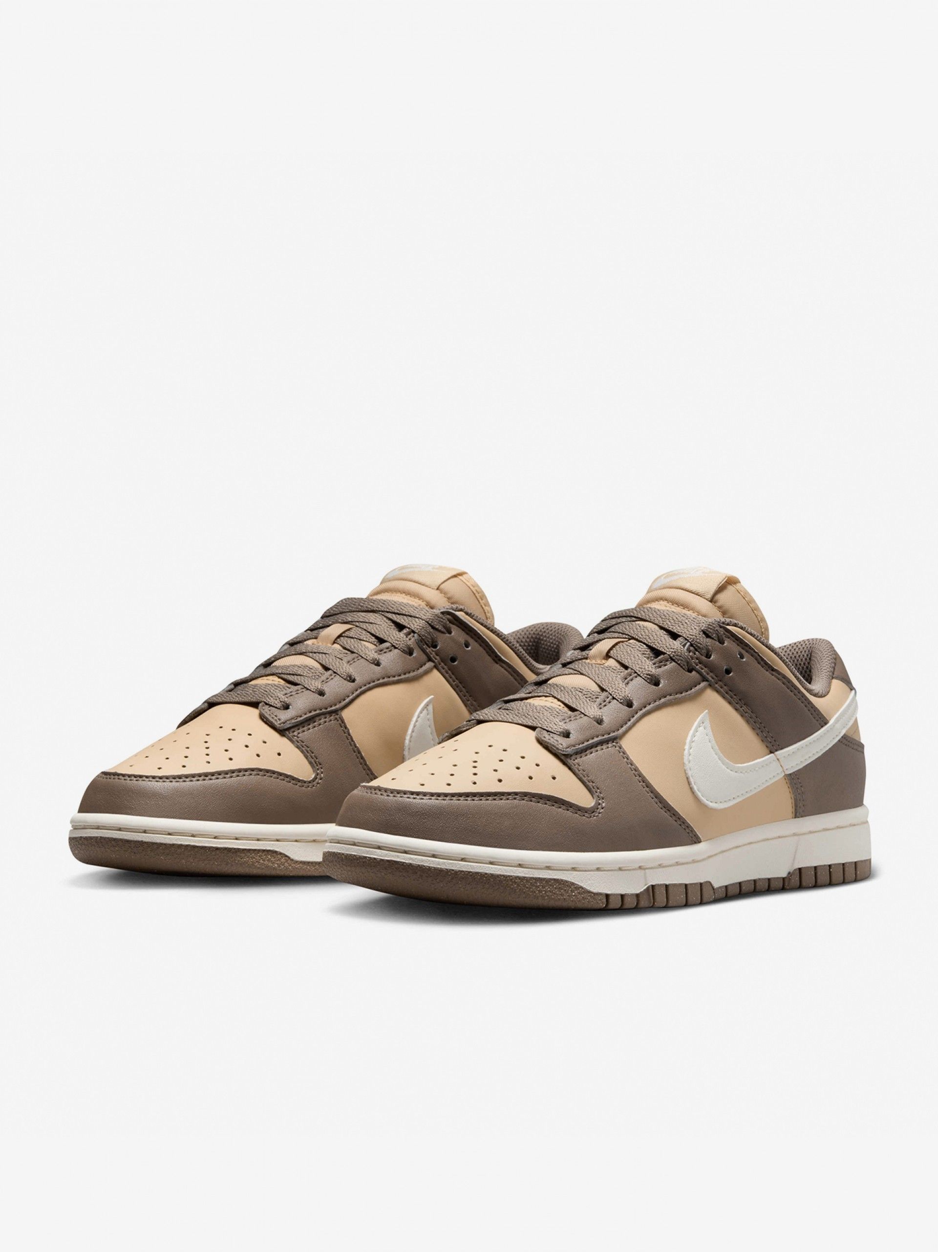 Sapatilhas Nike Dunk Low Next Nature Bege e Castanhas Para Mulher
