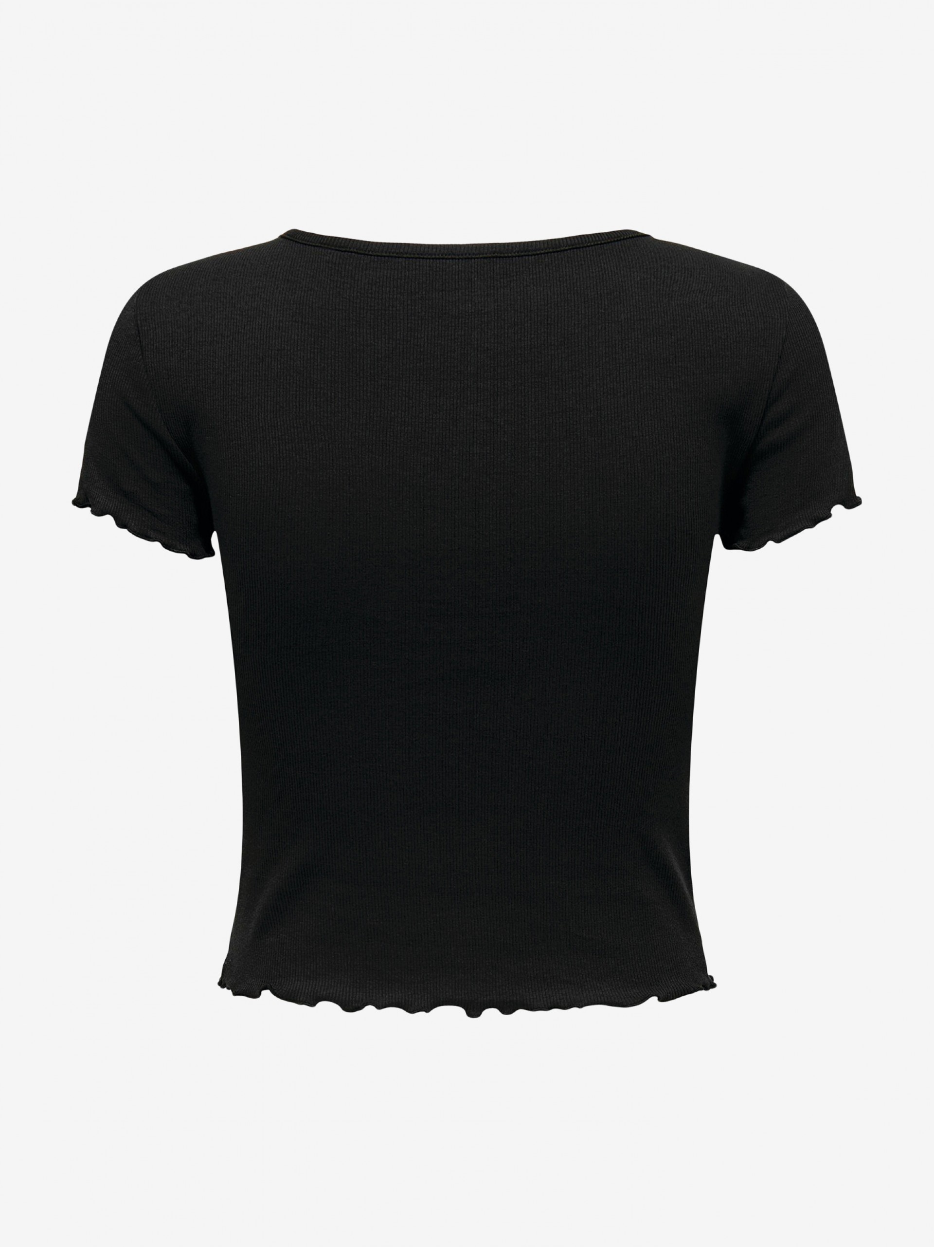Camiseta ONLBetty S7S V-Neck Negra Para Mujer