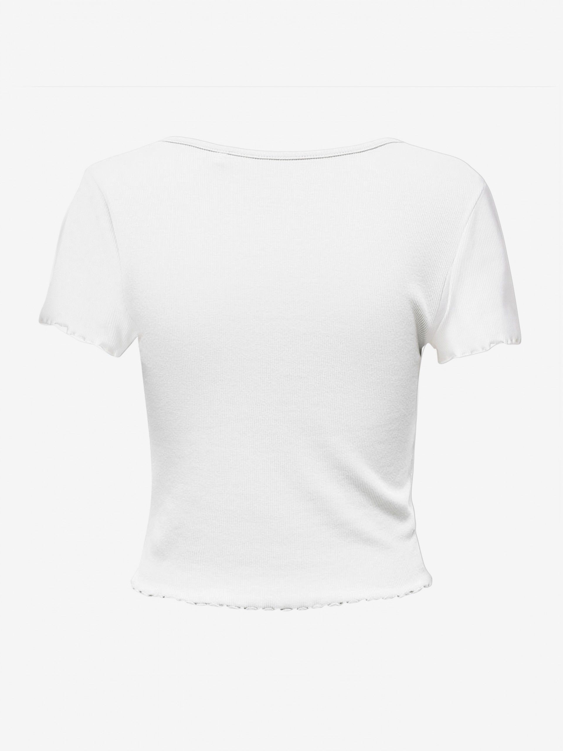 Camiseta ONLBetty S7S V-Neck Blanca Para Mujer