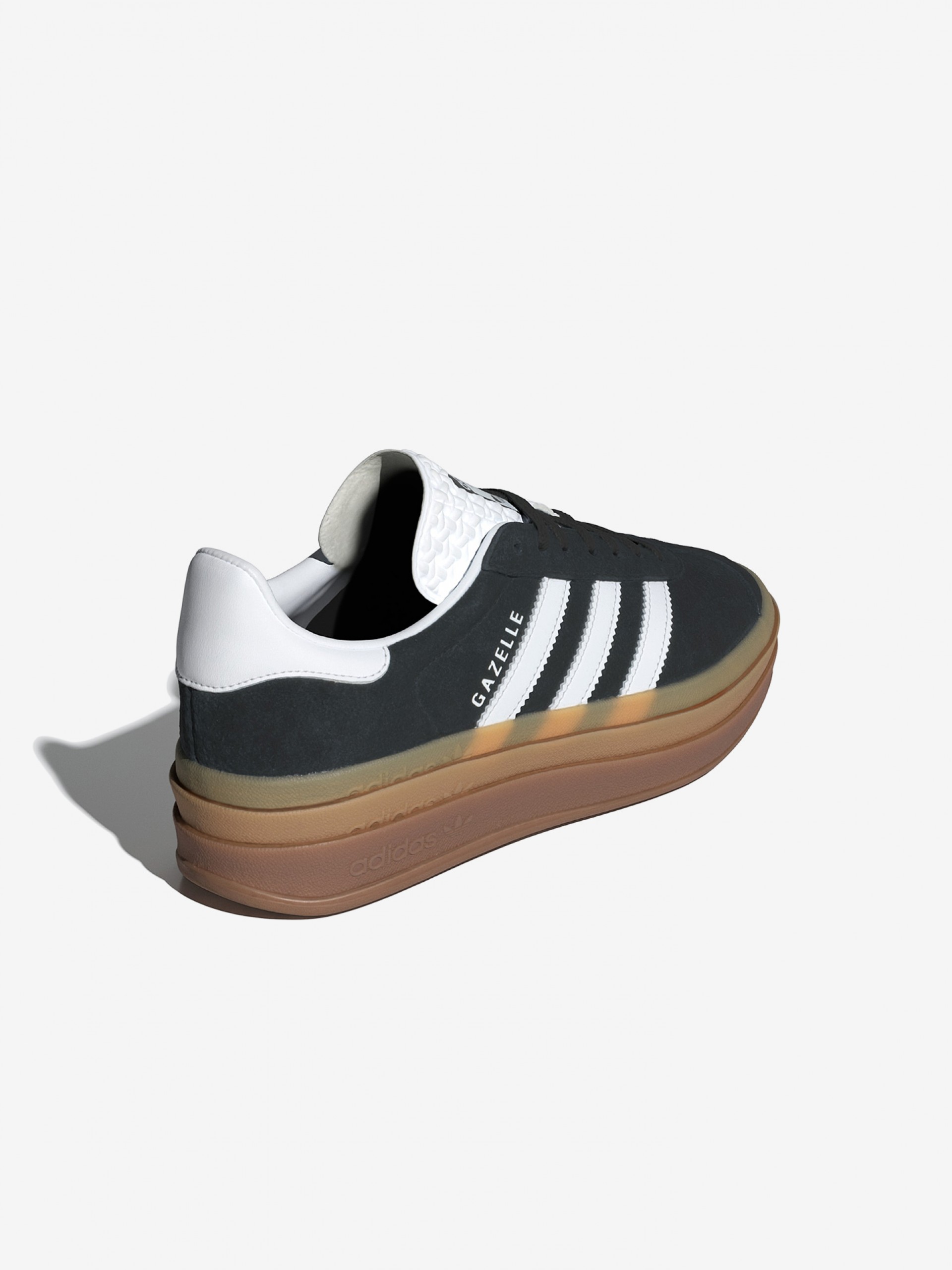 Zapatillas Adidas Gazelle Bold W Negras y Blancas