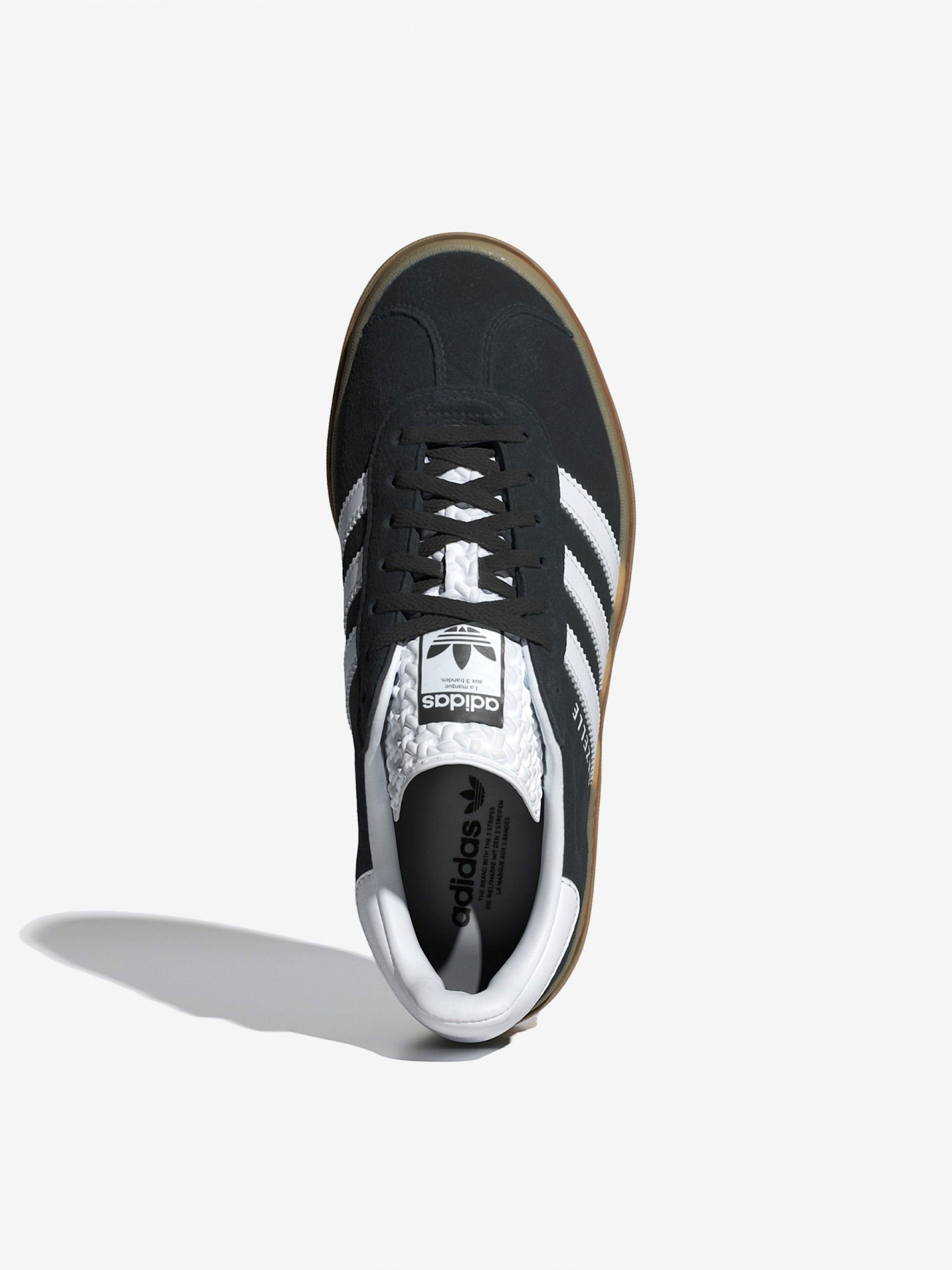 Zapatillas Adidas Gazelle Bold W Negras y Blancas
