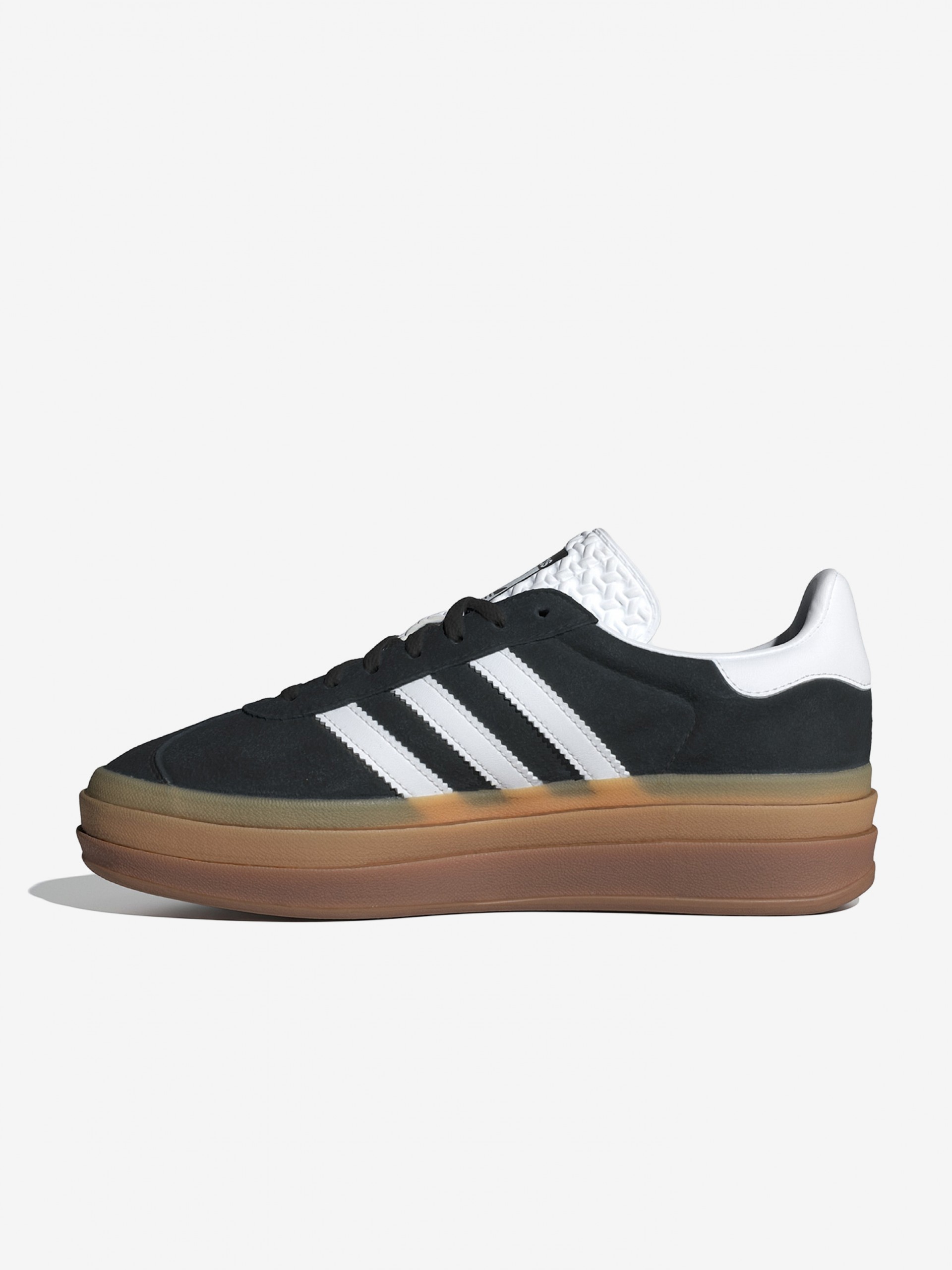 Zapatillas Adidas Gazelle Bold W Negras y Blancas