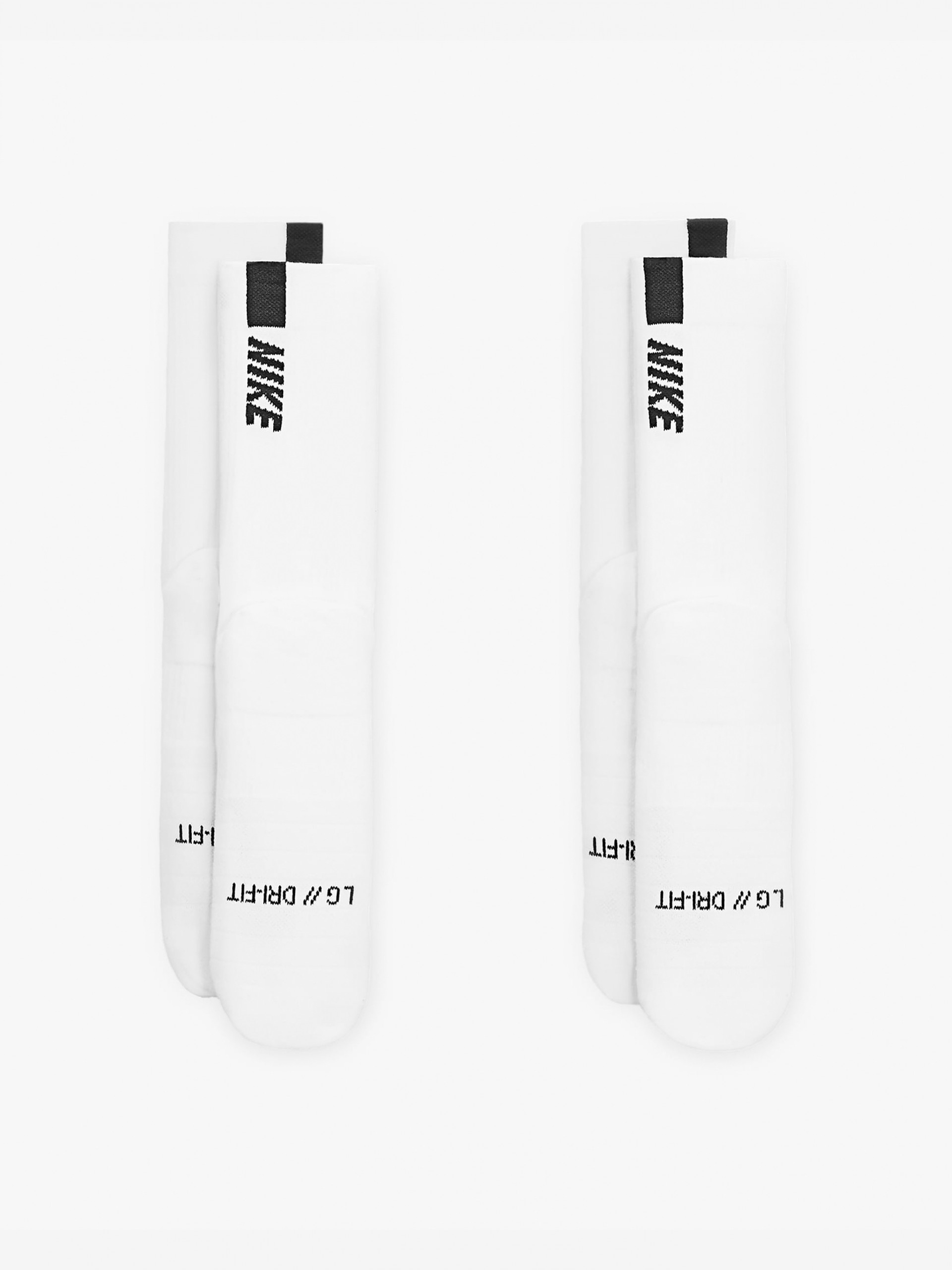 Calcetines de Running Nike Multiplier Crew Blancos (2 Pares)