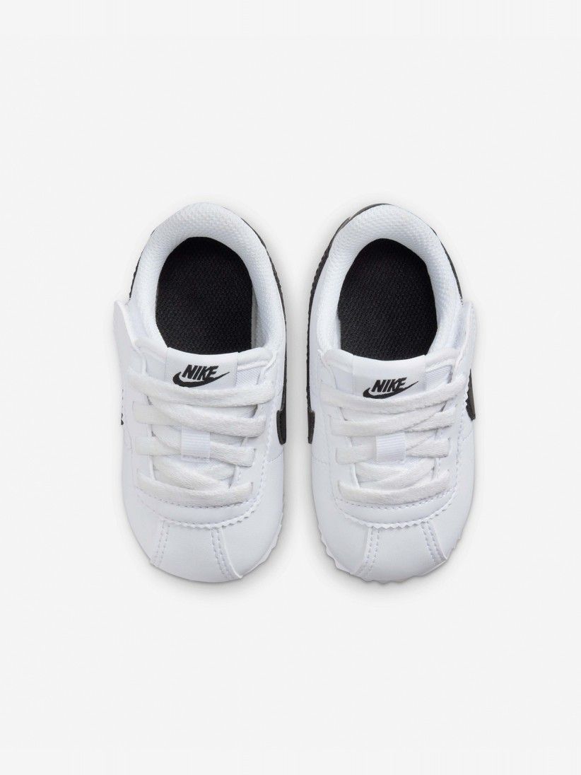 Sapatilhas Nike Cortez Brancas e Pretas Para Beb