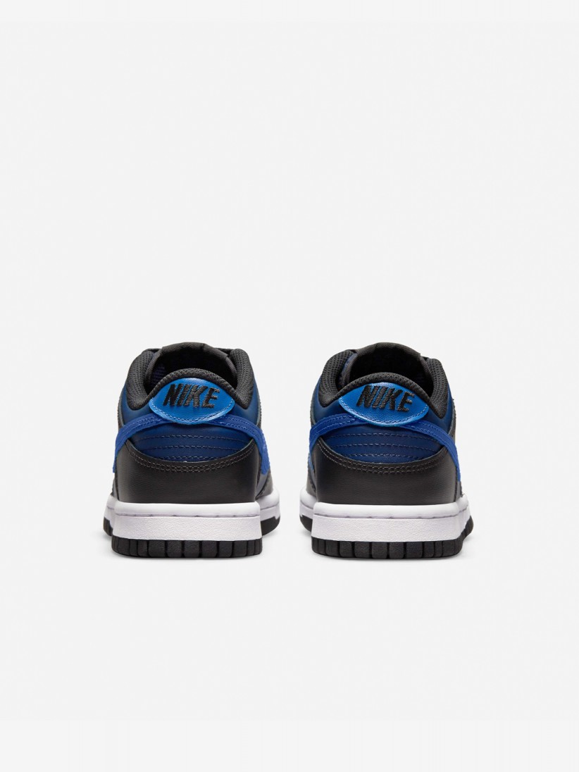 Sapatilhas Nike Dunk Low Pretas e Azuis Jnior