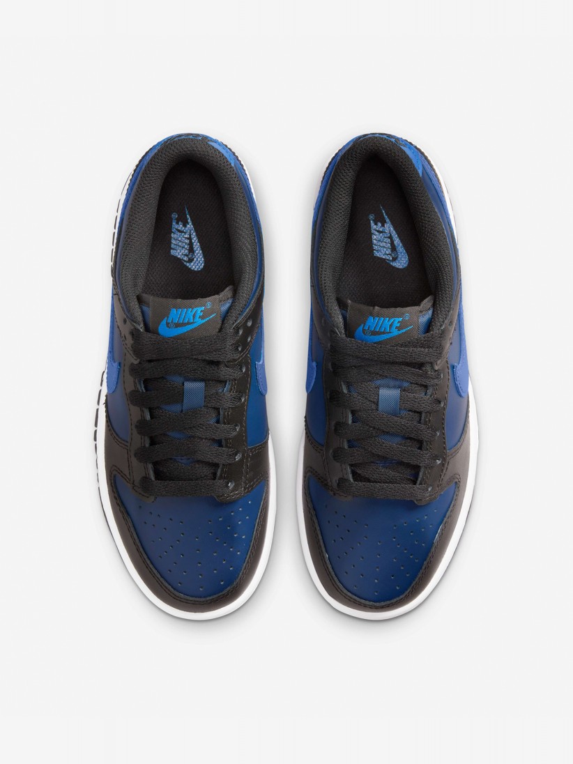 Sapatilhas Nike Dunk Low Pretas e Azuis Jnior