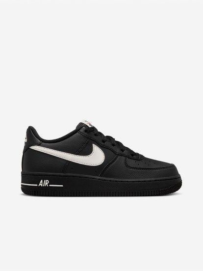 Zapatillas Nike Air Force 1 Negras y Blancas Jnior