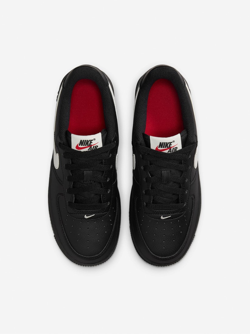 Sapatilhas Nike Air Force 1 Pretas e Brancas Jnior