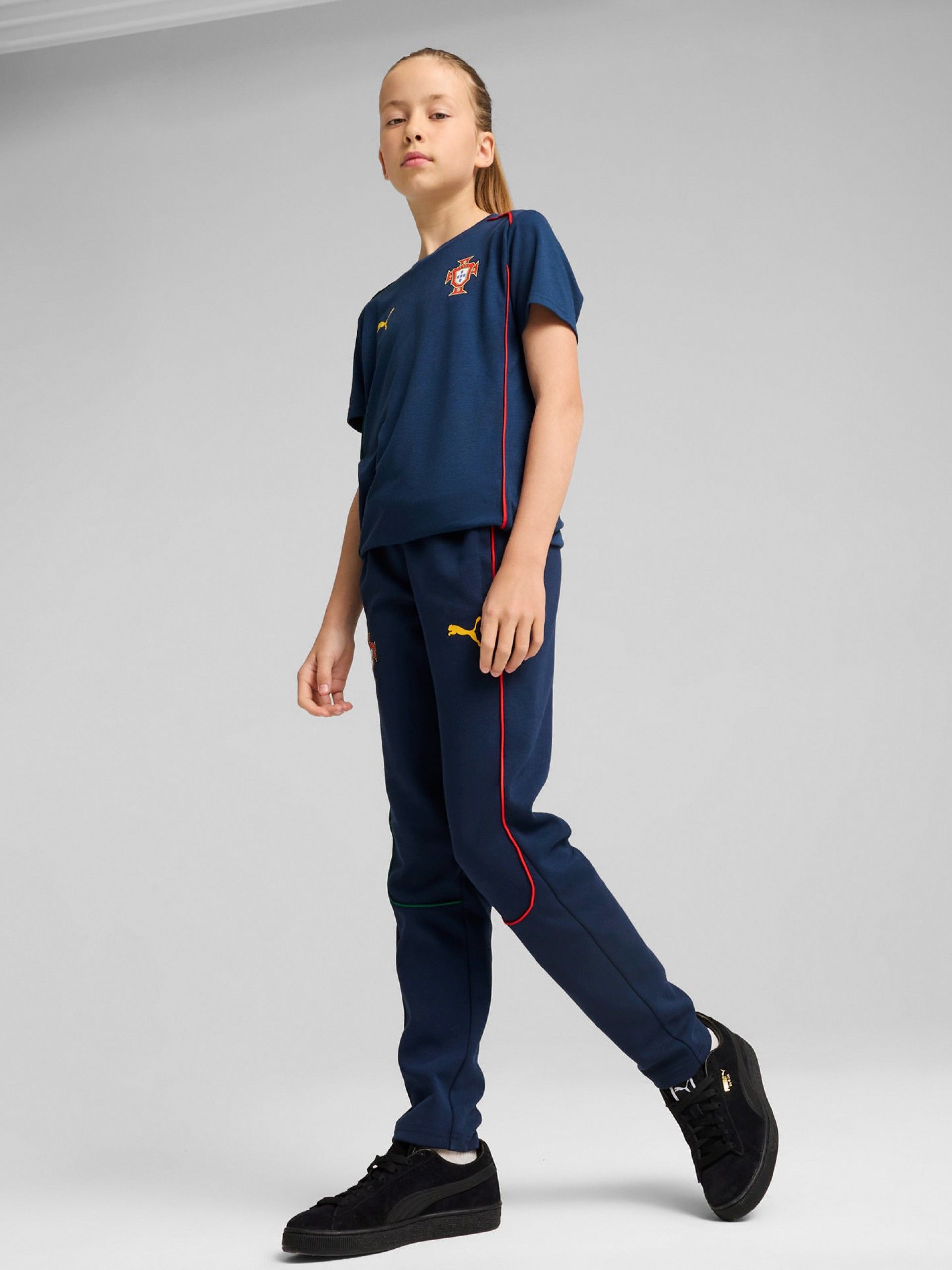 Calças Puma Portugal Azuis Jr 2025