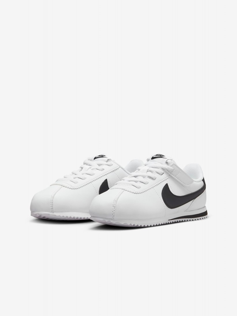Sapatilhas Nike Cortez Brancas e Pretas Para Criana