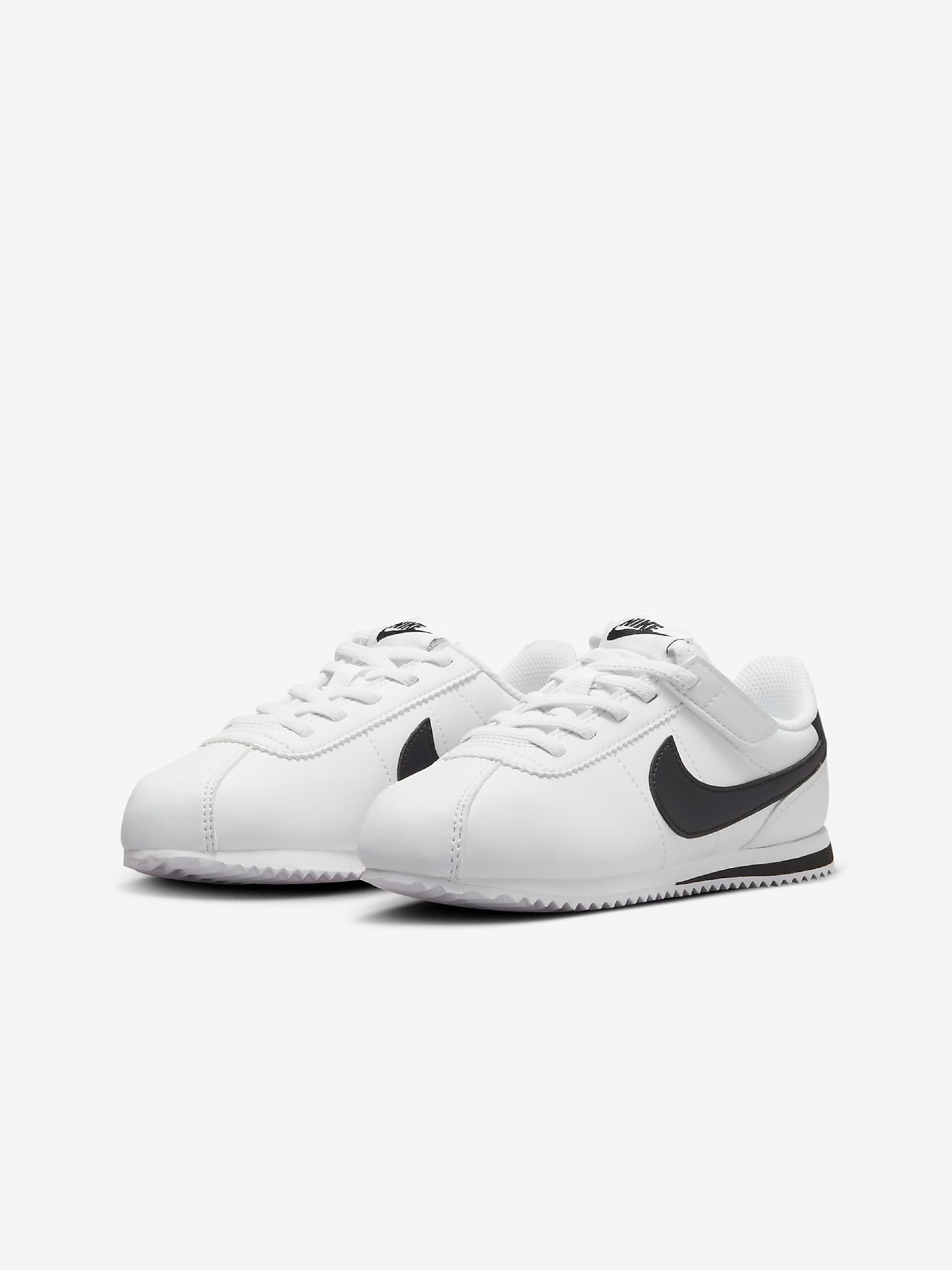 Sapatilhas Nike Cortez Brancas e Pretas Para Criança