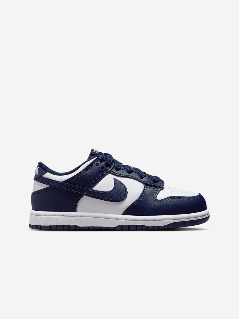 Sapatilhas Nike Dunk Low Azuis e Brancas Para Criana