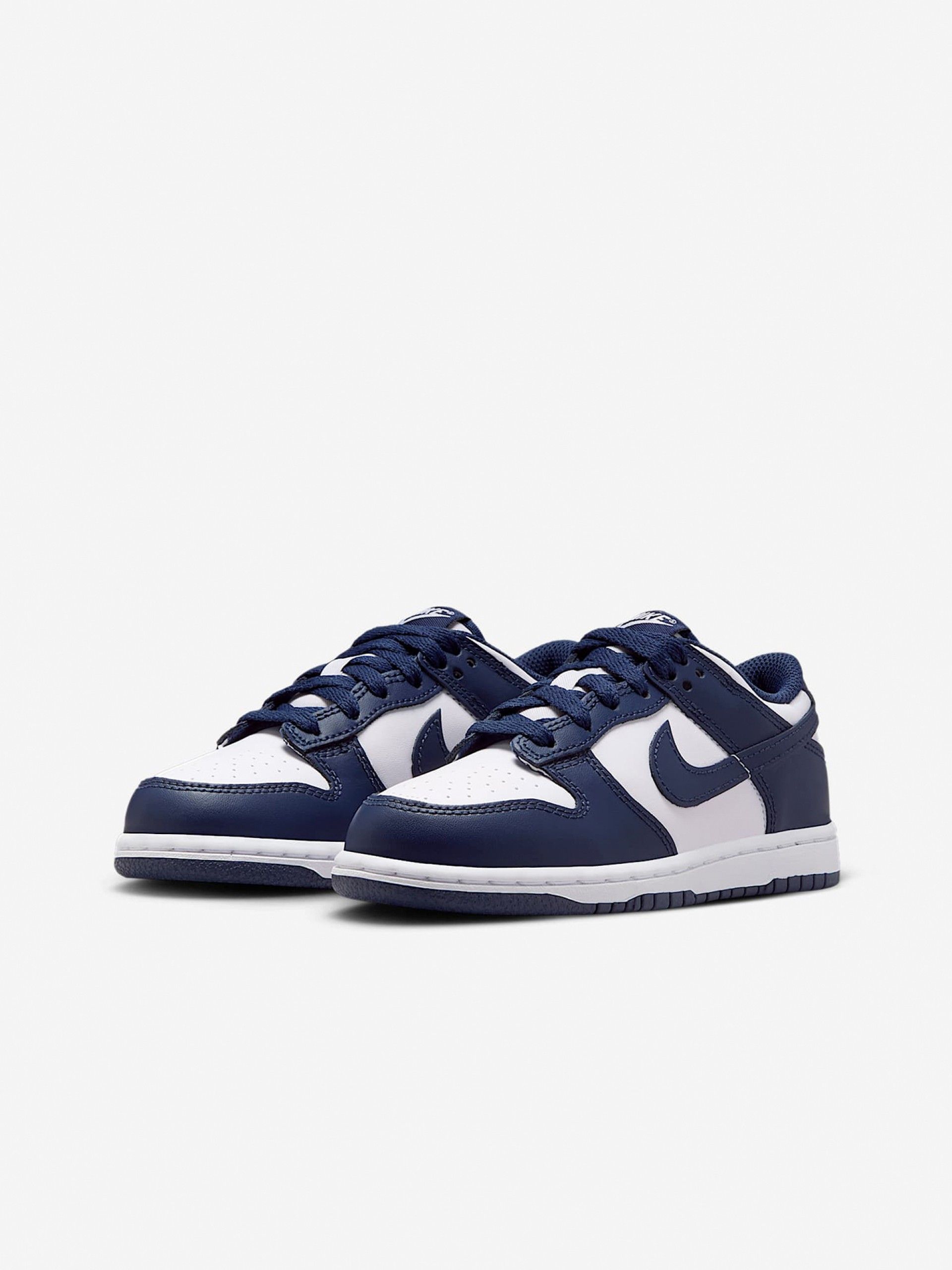 Sapatilhas Nike Dunk Low Azuis e Brancas Para Criança