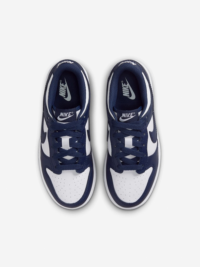 Sapatilhas Nike Dunk Low Azuis e Brancas Para Criana