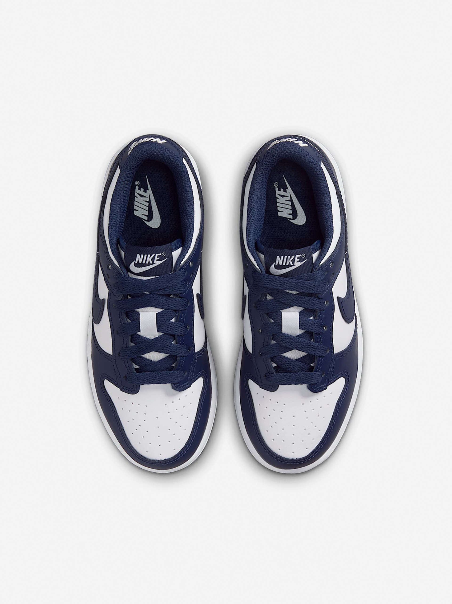 Sapatilhas Nike Dunk Low Azuis e Brancas Para Criança