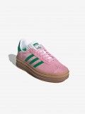Adidas Gazelle Bold W Pink and Green Sneakers