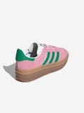 Adidas Gazelle Bold W Pink and Green Sneakers