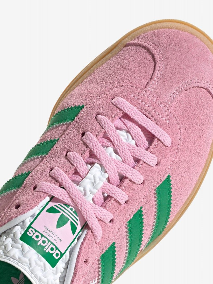 Adidas Gazelle Bold W Pink and Green Sneakers