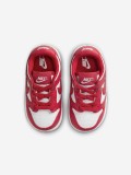 Sapatilhas Nike Dunk Low Vermelhas e Brancas Para Beb