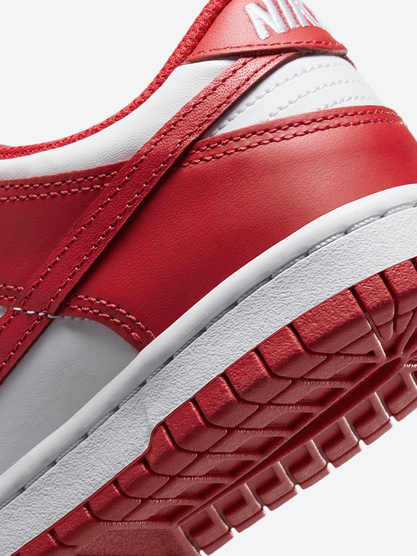 Sapatilhas Nike Dunk Low Vermelhas e Brancas Jnior
