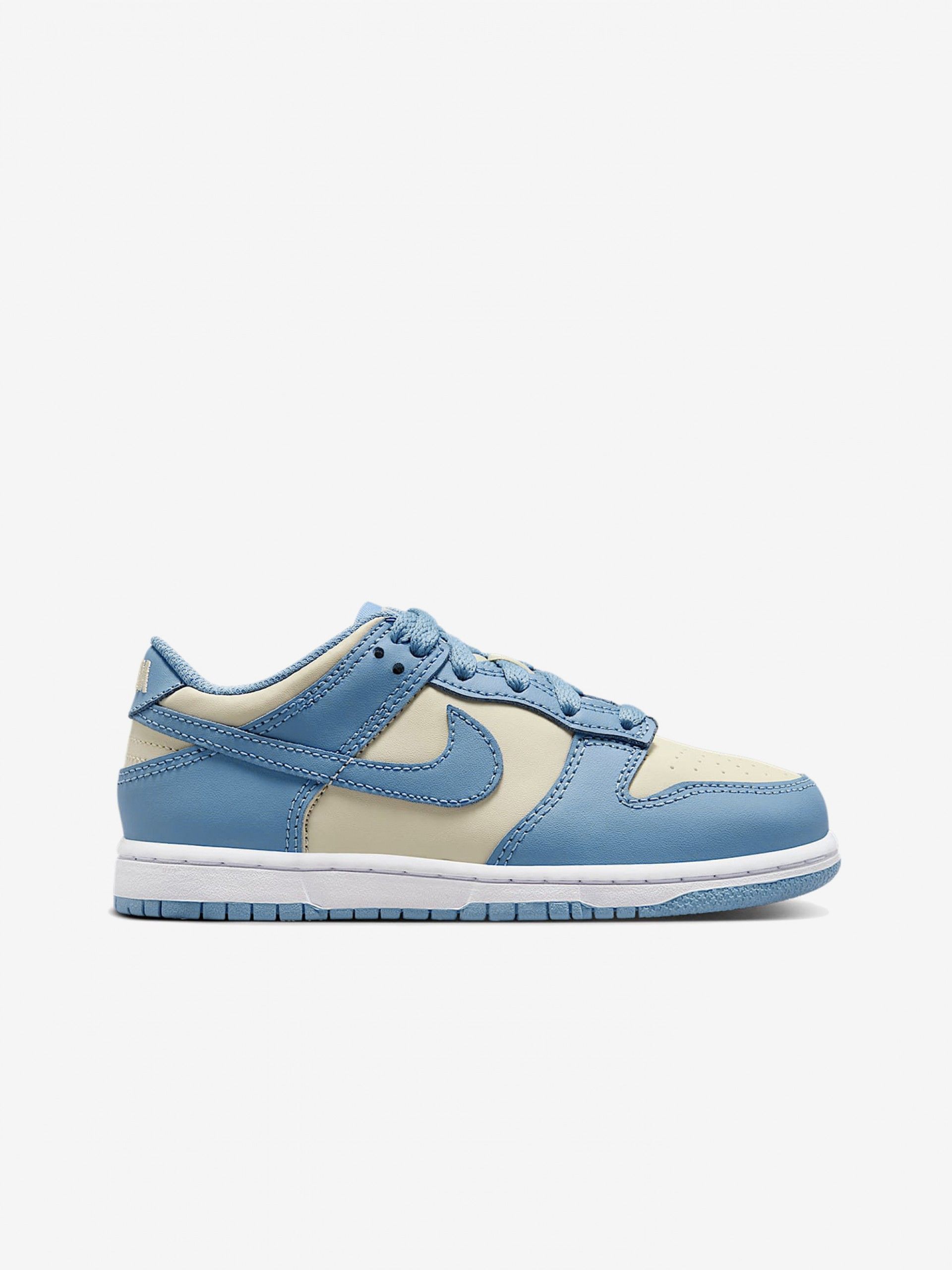 Sapatilhas Nike Dunk Low Azuis e Bege Para Criança