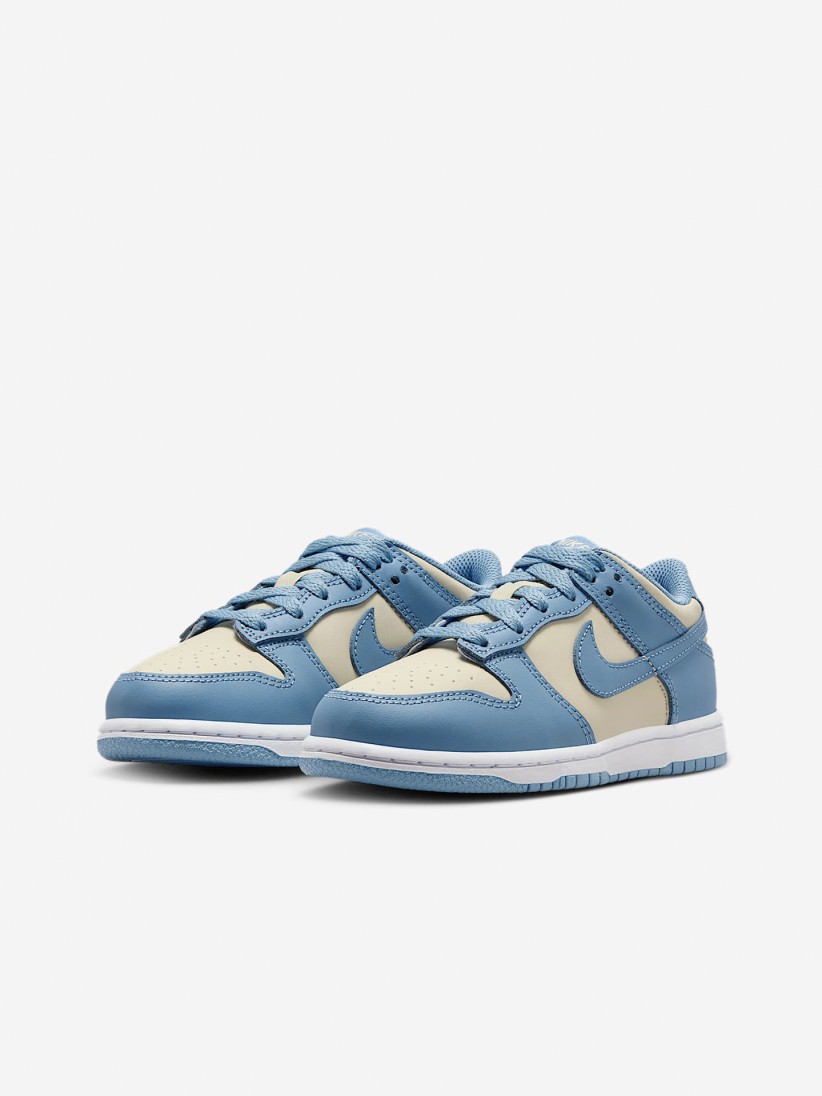 Sapatilhas Nike Dunk Low Azuis e Bege Para Criana
