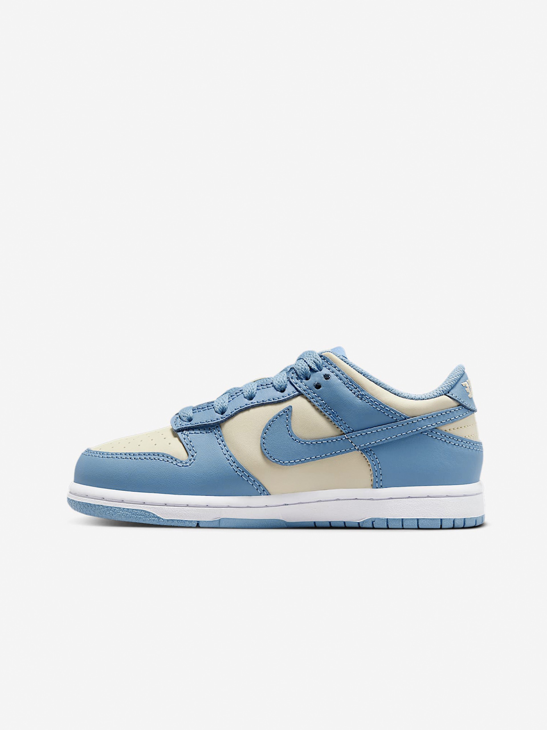 Sapatilhas Nike Dunk Low Azuis e Bege Para Criança