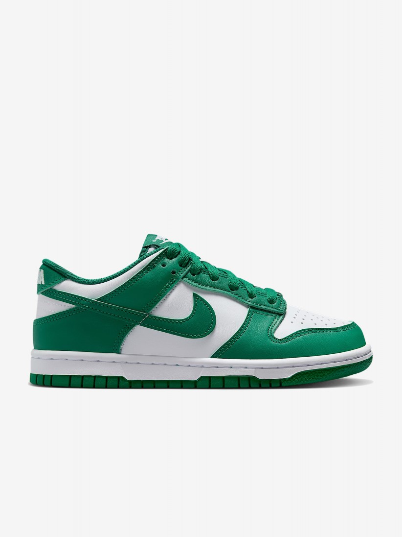 Sapatilhas Nike Dunk Low Verdes e Brancas Jnior