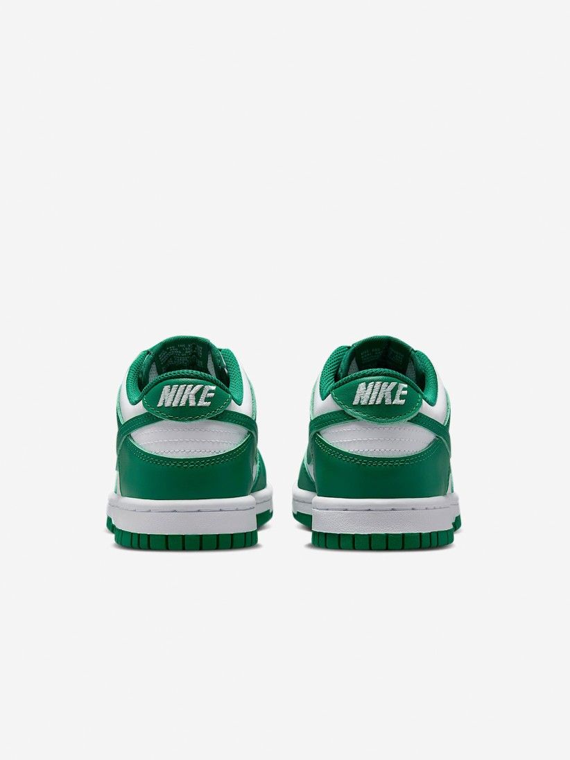 Sapatilhas Nike Dunk Low Verdes e Brancas Jnior