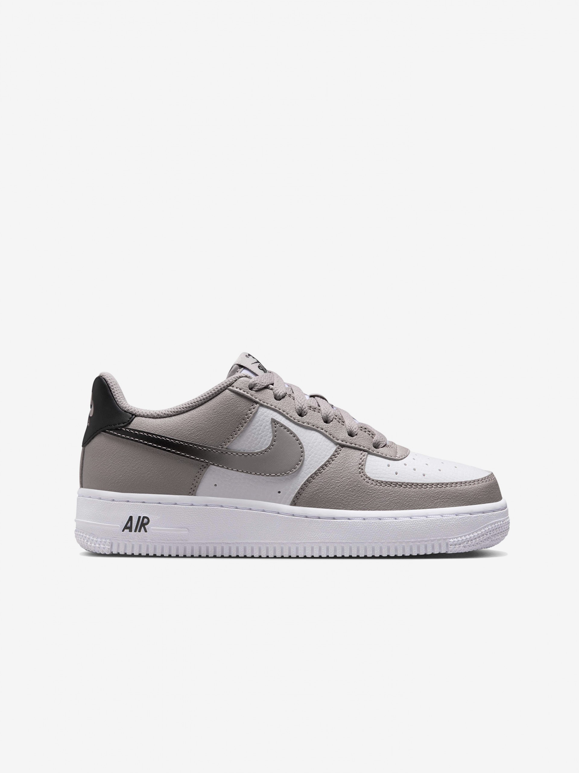 Sapatilhas Nike Air Force 1 Brancas e Cinzentas Para Criança
