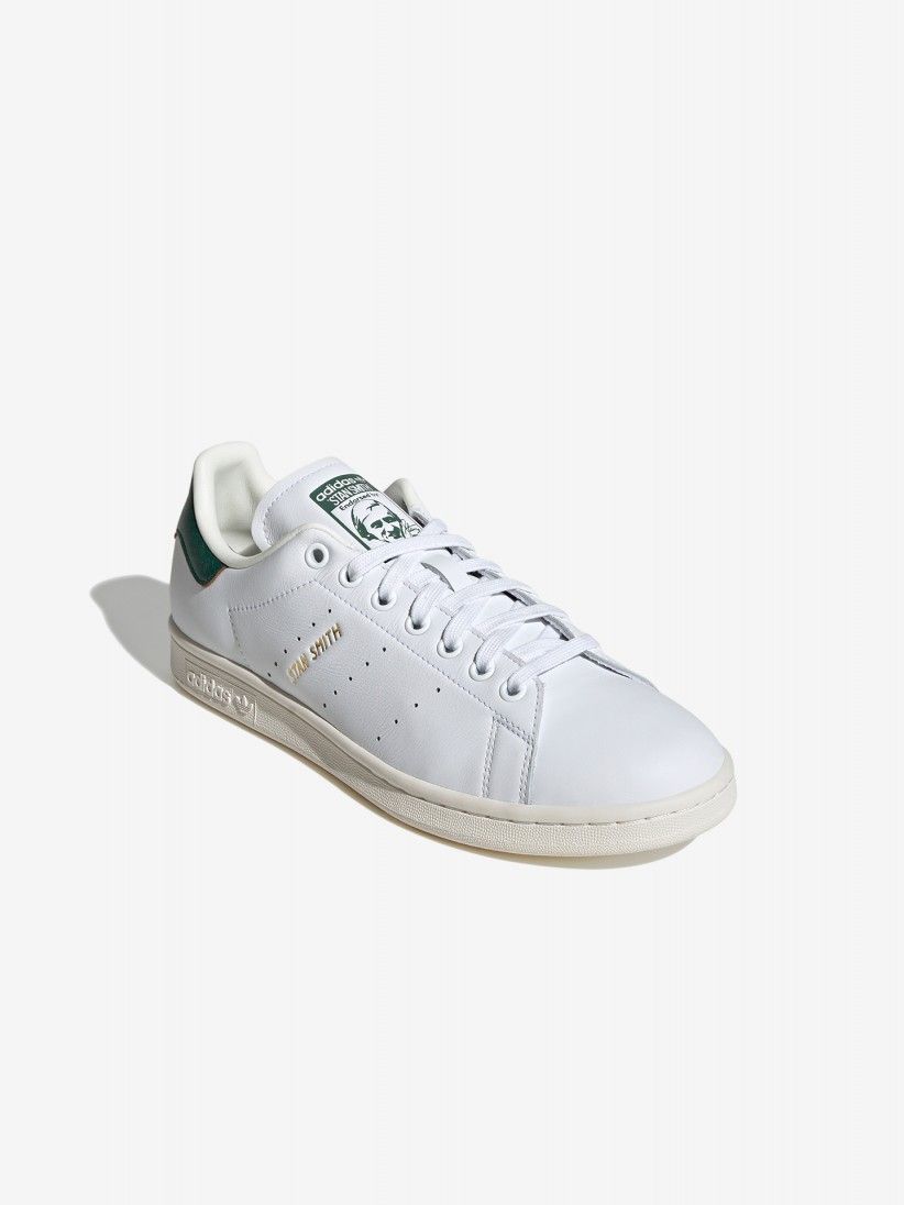 Adidas Stan Smith White and Green Sneakers