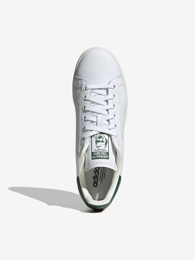 Adidas Stan Smith White and Green Sneakers