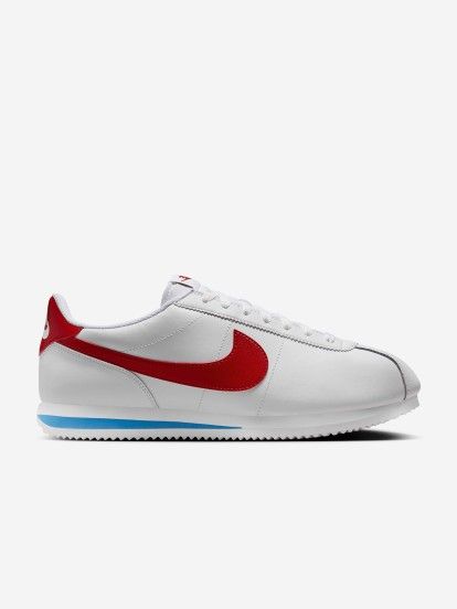 Sapatilhas Nike Cortez Brancas e Vermelhas Para Homem