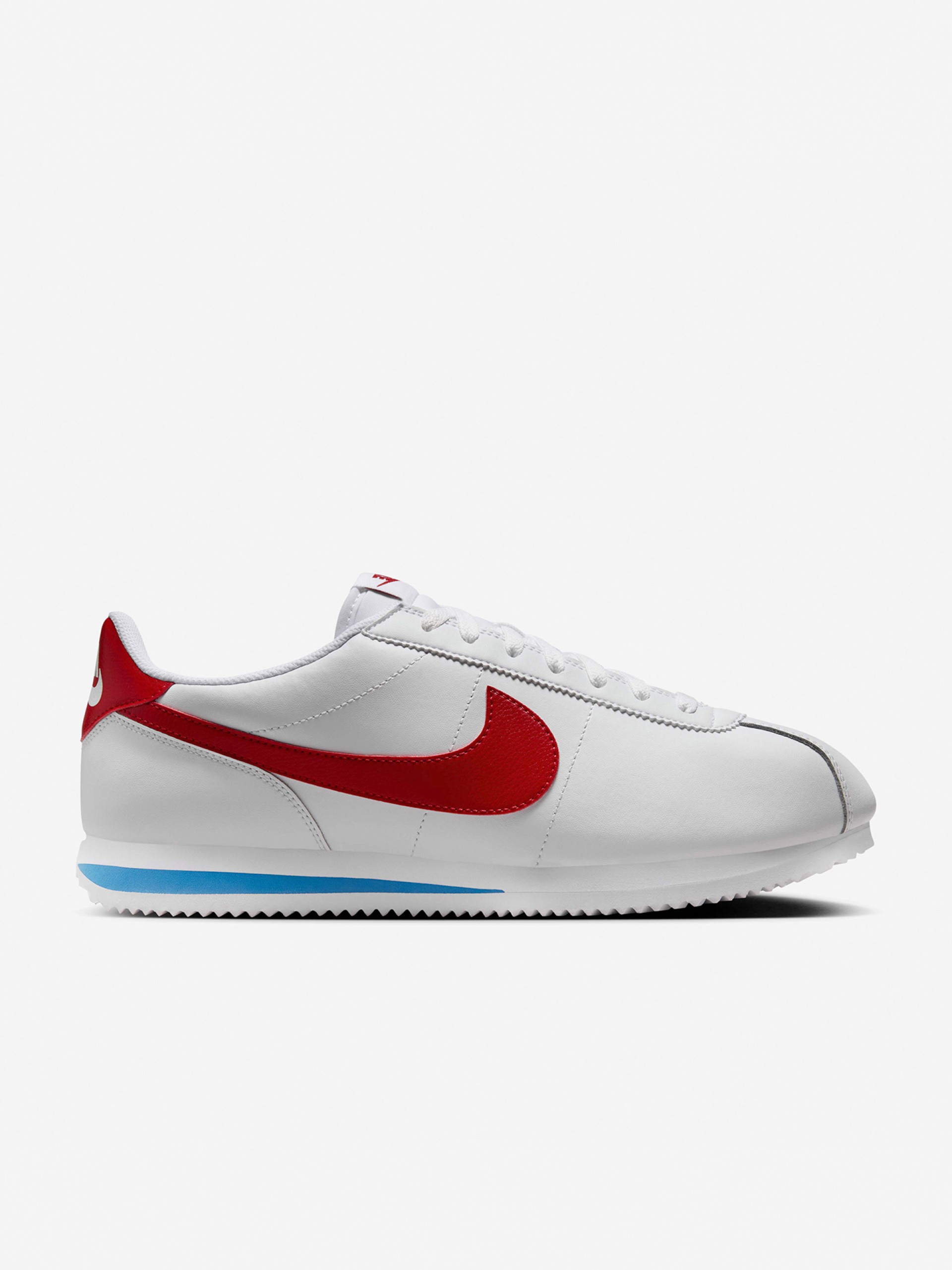 Zapatillas Nike Cortez Blancas y Rojas Para Hombre