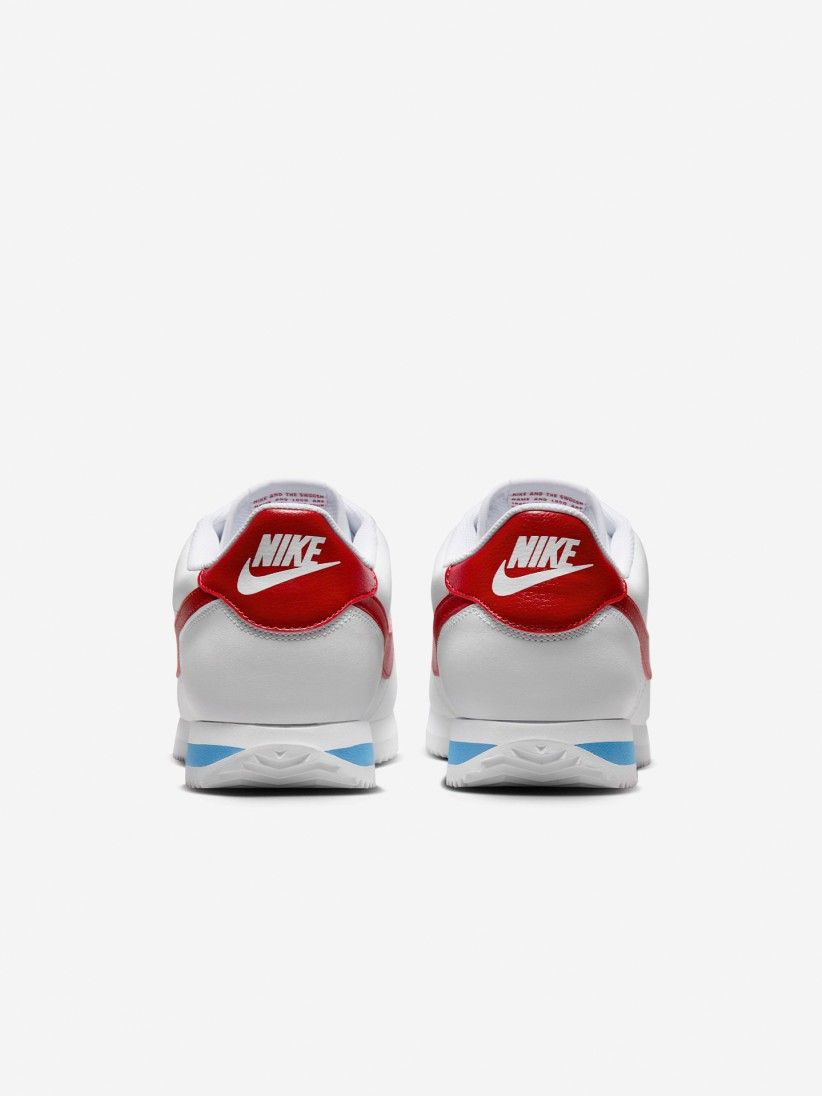 Sapatilhas Nike Cortez Brancas e Vermelhas Para Homem