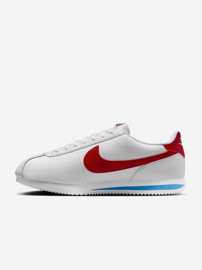 Sapatilhas Nike Cortez Brancas e Vermelhas Para Homem