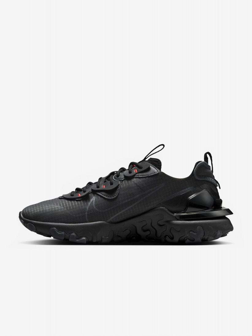 Zapatillas Nike React Vision Grises y Negras Para Hombre