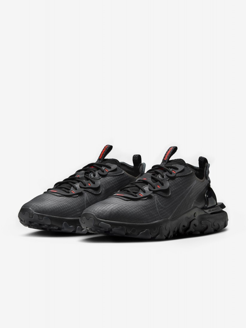 Zapatillas Nike React Vision Grises y Negras Para Hombre