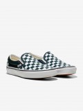 Zapatillas Vans Slip-On Checkerboard Verdes y Blancas