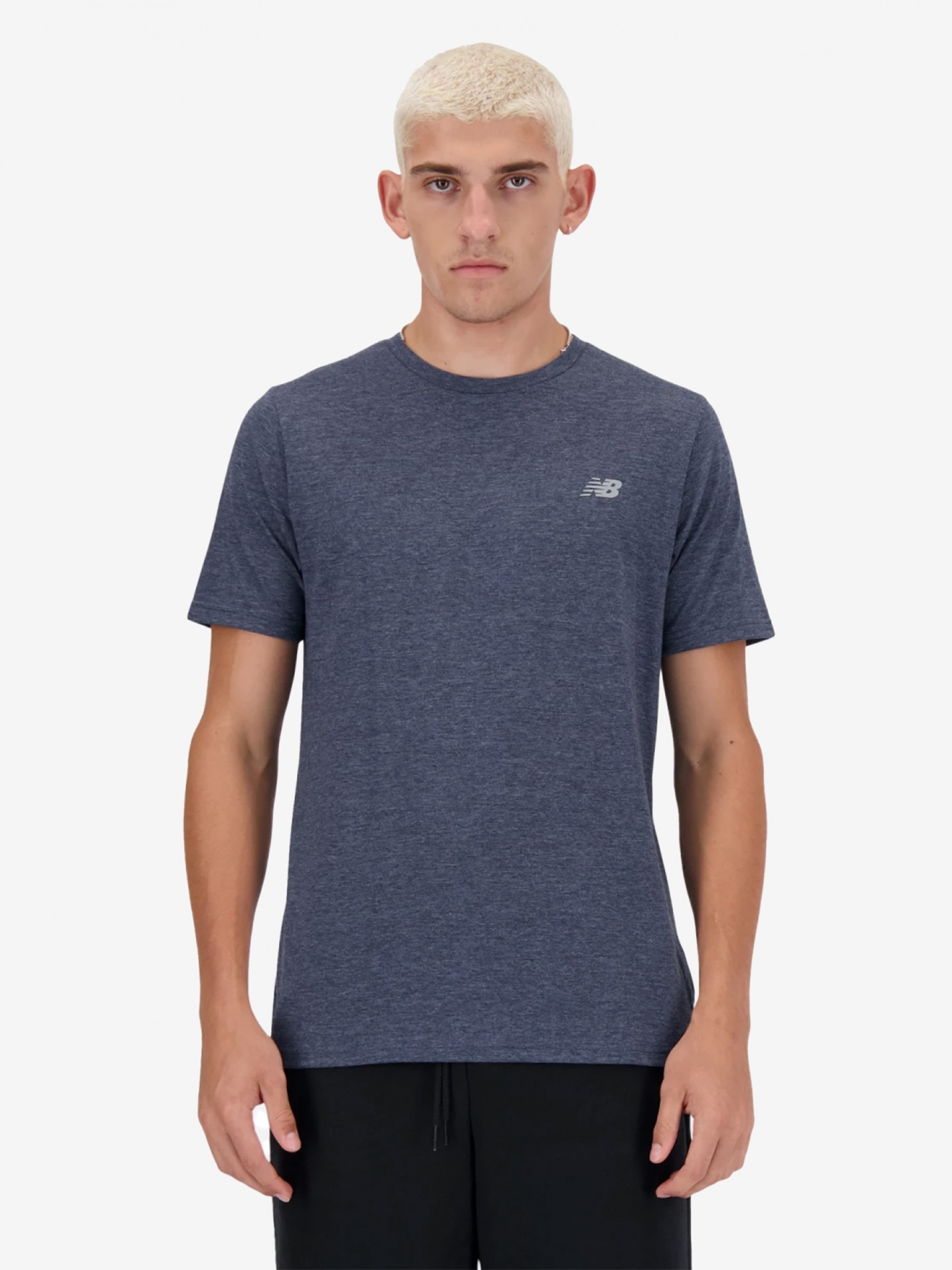 New Balance Sport Essentials Heathertech Blue T-shirt