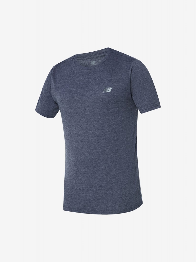 New Balance Sport Essentials Heathertech Blue T-shirt