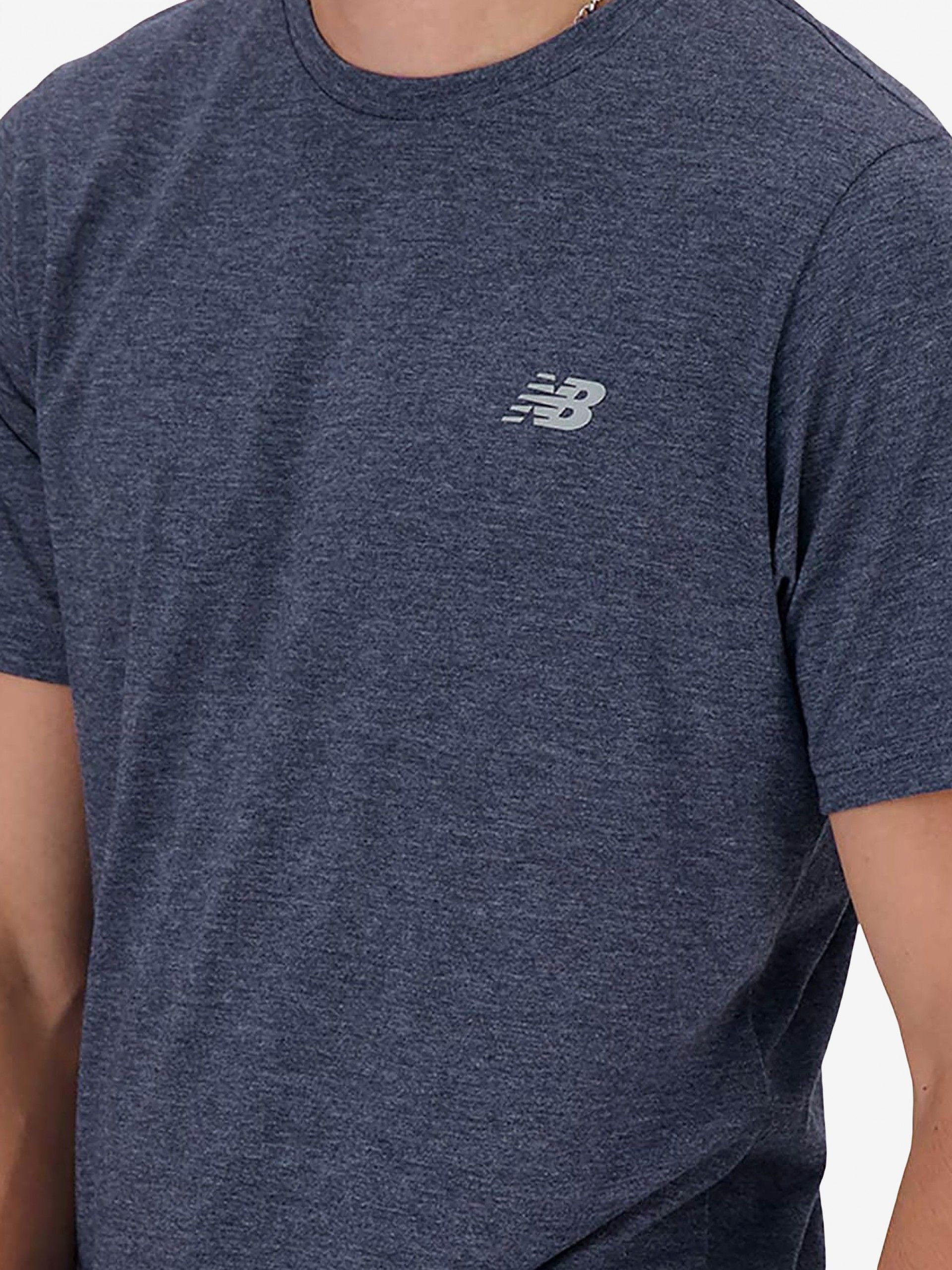 New Balance Sport Essentials Heathertech Blue T-shirt