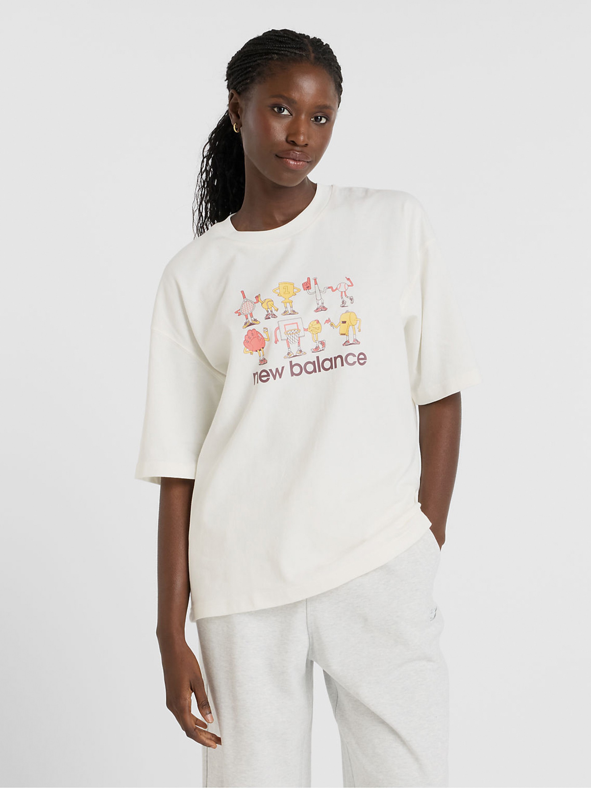 New Balance Athletics Sporting Club Cartoon Beige T-shirt